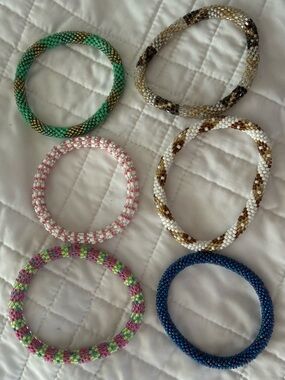 Seed Bead Bangles 6pk